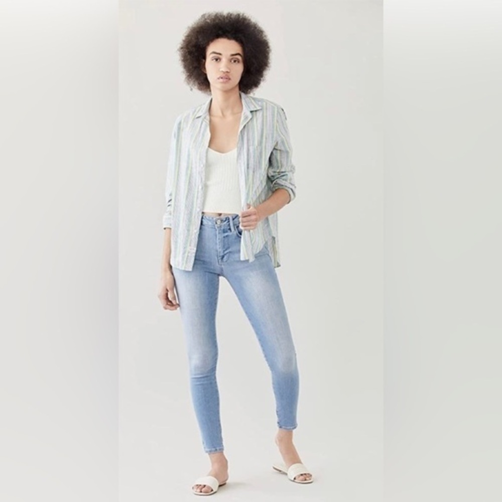 FRAME Le One Jeans NWT High Rise Stretch Denim Light Wash Sculpt Fit